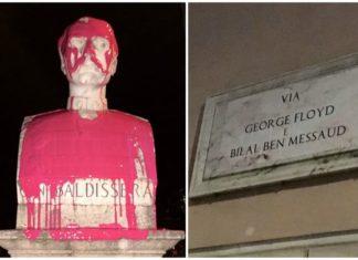 В Риме начали портить памятники и «переименовывать» улицы: БАКЛАЖАНЫ ГАДЯТ